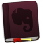 Evernote Purple Bookmark Icon 64x64 png